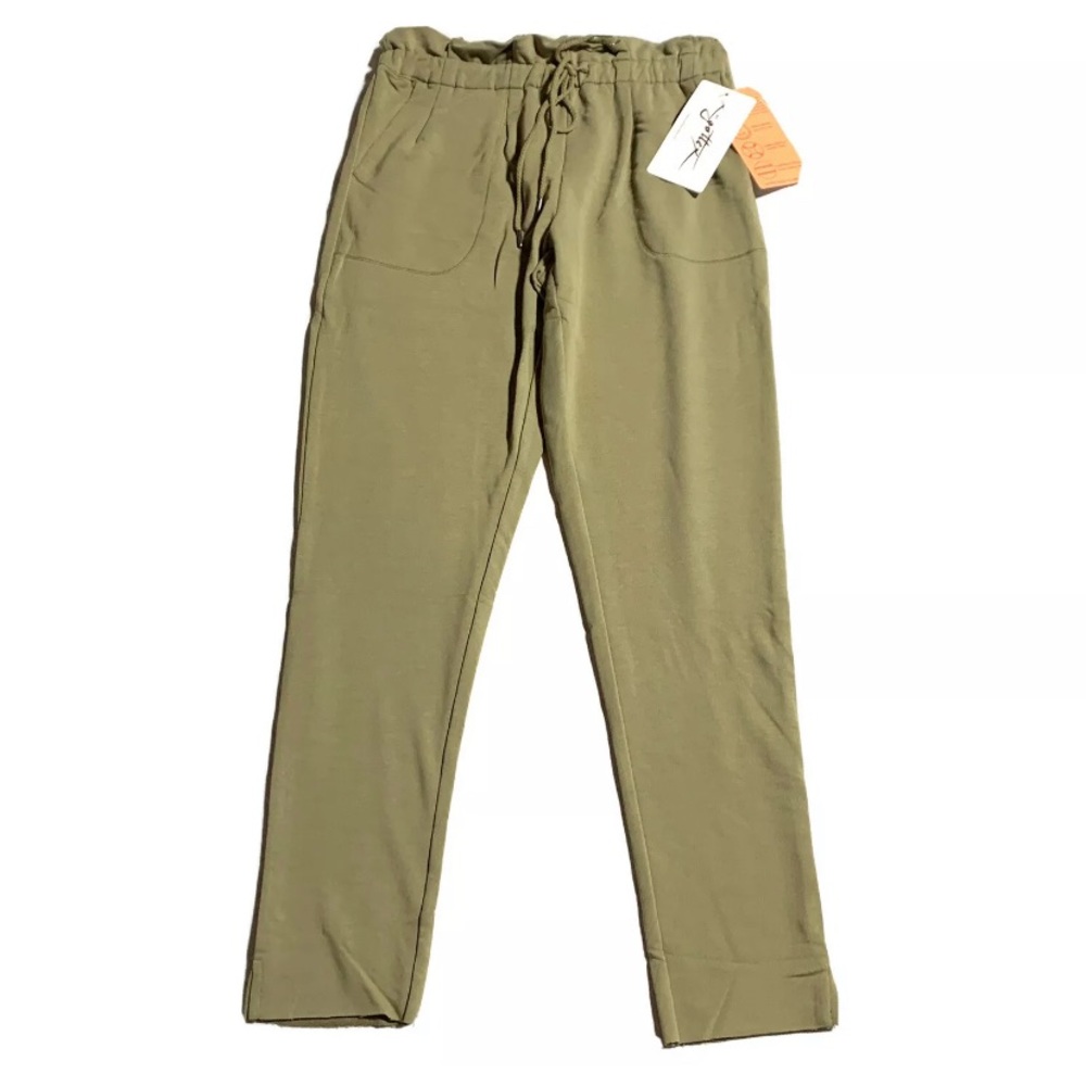X by Gottex Women's Drawstring Joggers Dusty Olive Size S